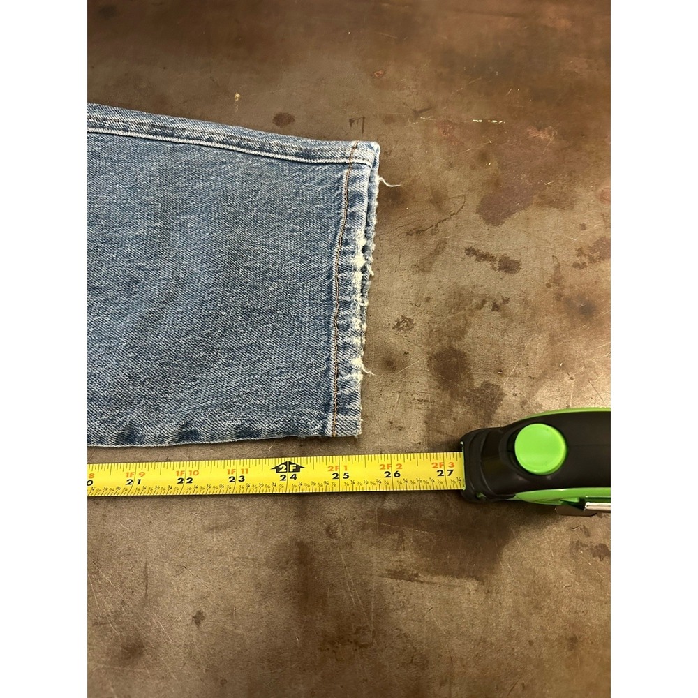 AYR The Beat Drop Denim Jeans Barrel Leg Organic Women's Sz 32 (36x26) Crop - Picture 6 of 10
